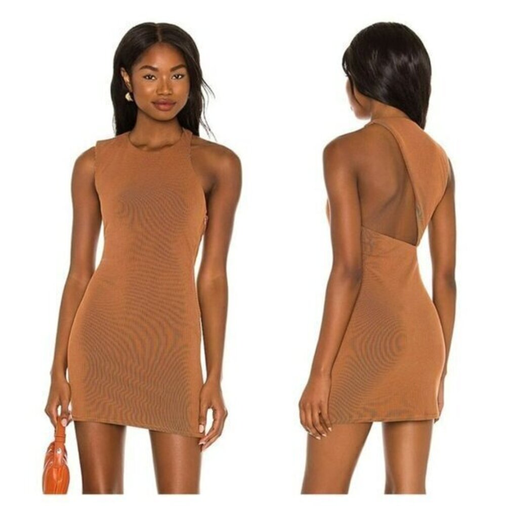 NBD Bonney Mini Dress - Two Tone Brown